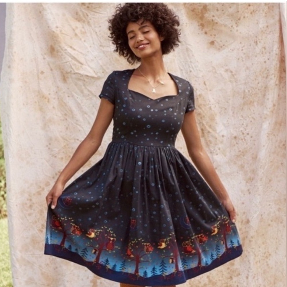 Banned Apparel Lone Traveller Dress, Multi, Size Small, EUC